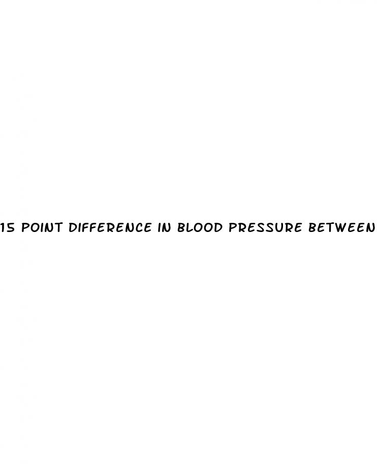 15 point difference in blood pressure between arms