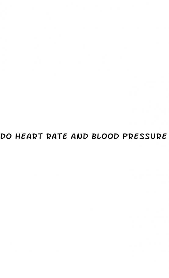 do heart rate and blood pressure correlate