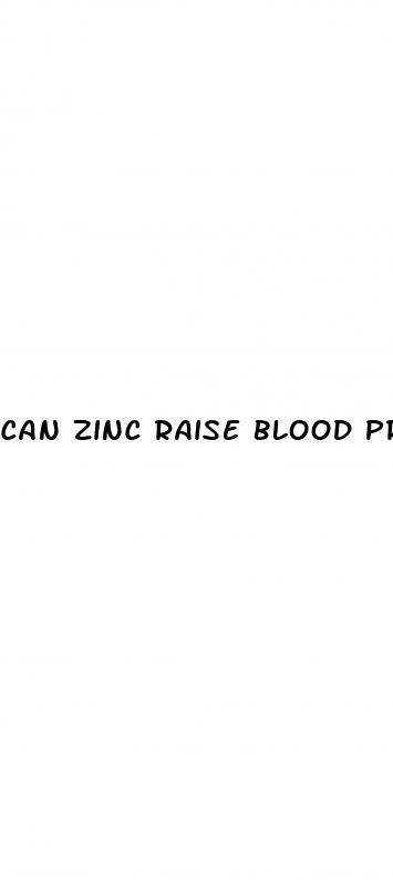 can zinc raise blood pressure