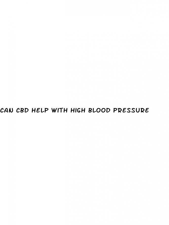 can cbd help with high blood pressure