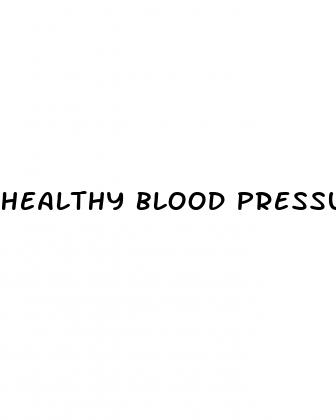 healthy blood pressure women