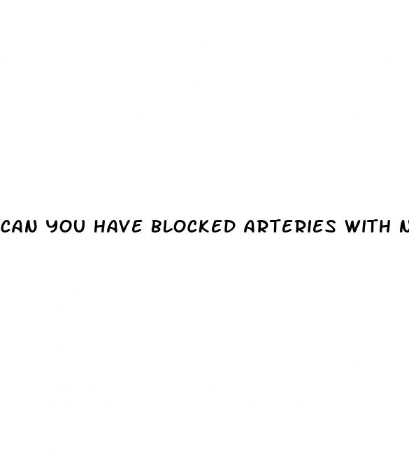 can you have blocked arteries with normal blood pressure