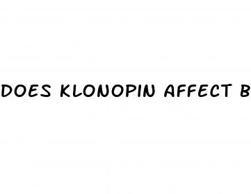 does klonopin affect blood pressure