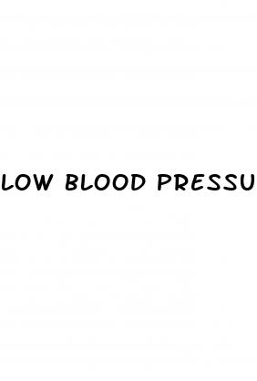 low blood pressure name