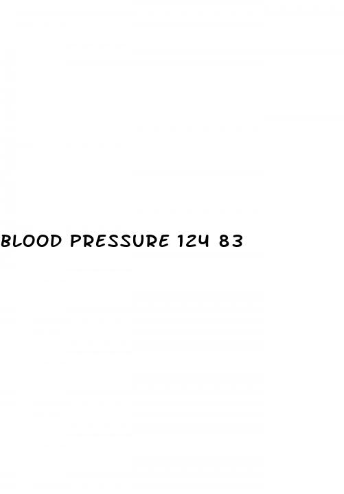 blood pressure 124 83
