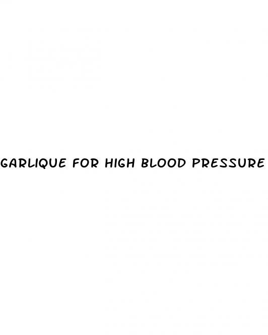 garlique for high blood pressure