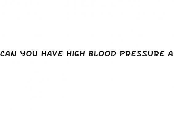 can you have high blood pressure and low blood sugar
