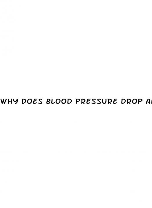 why does blood pressure drop after exercise