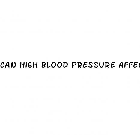 can high blood pressure affect urination