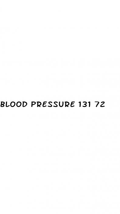 blood pressure 131 72