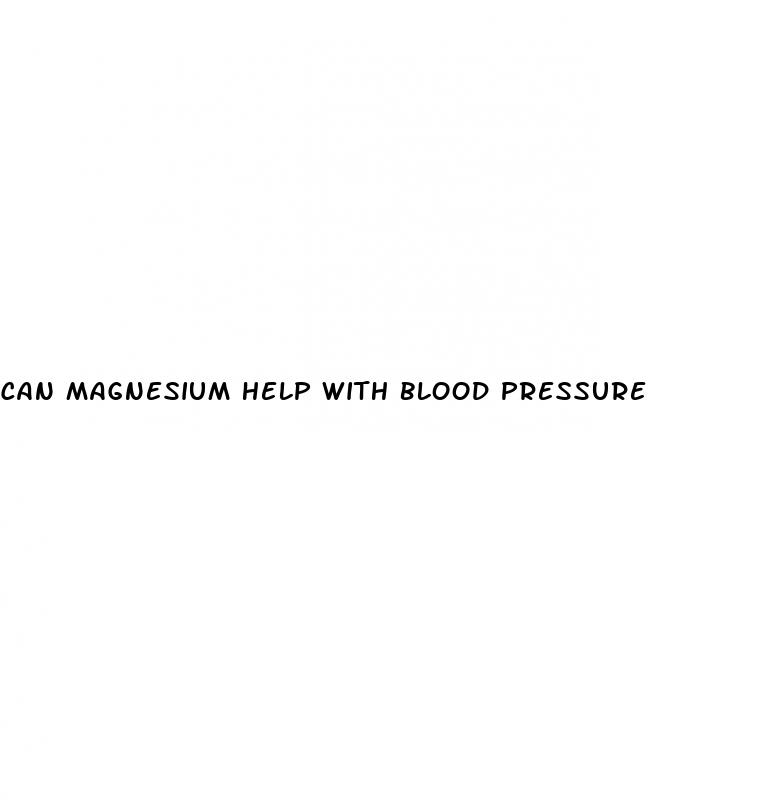 can magnesium help with blood pressure