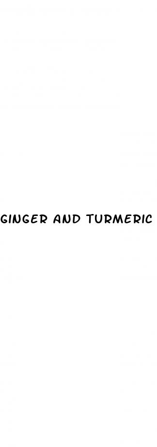 ginger and turmeric for high blood pressure
