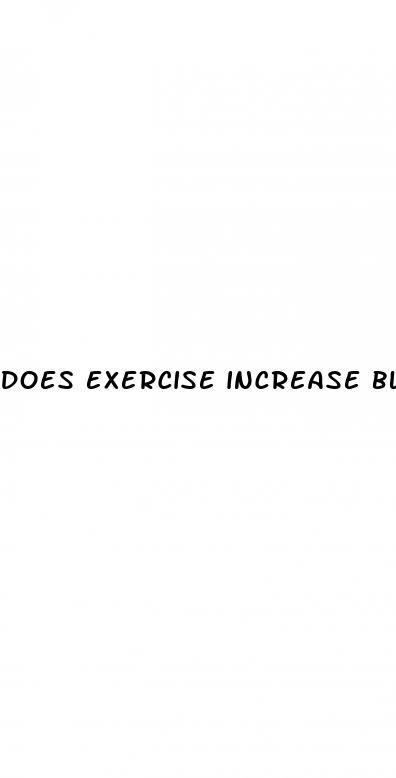 does exercise increase blood pressure