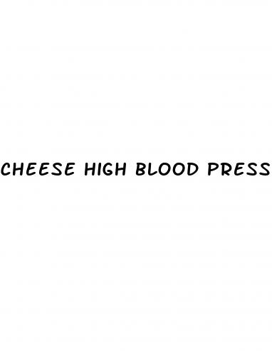 cheese high blood pressure