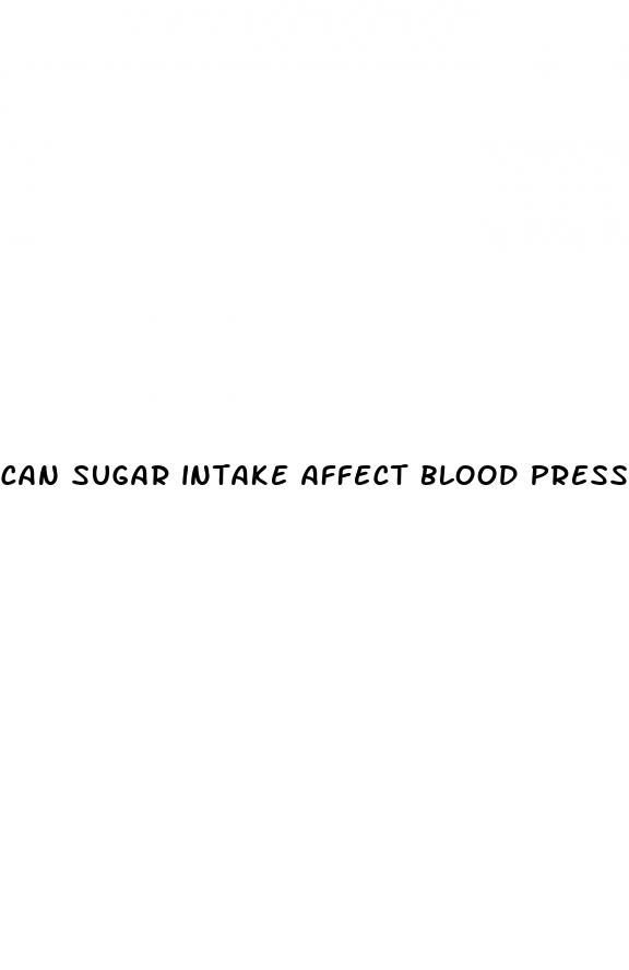 can sugar intake affect blood pressure