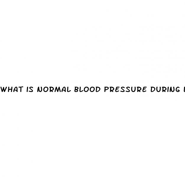 what is normal blood pressure during labor