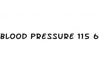 blood pressure 115 60