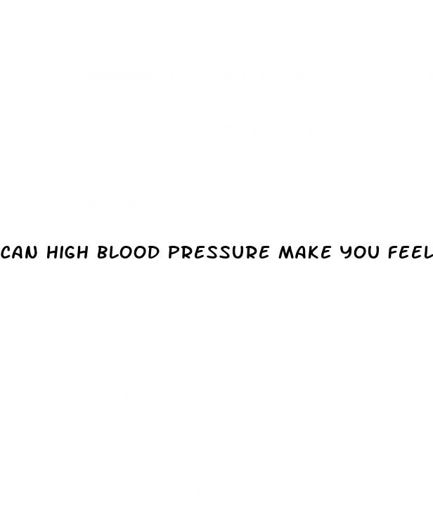 can high blood pressure make you feel jittery