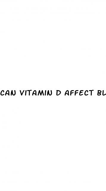 can vitamin d affect blood pressure