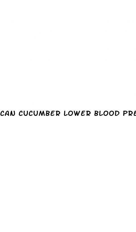 can cucumber lower blood pressure