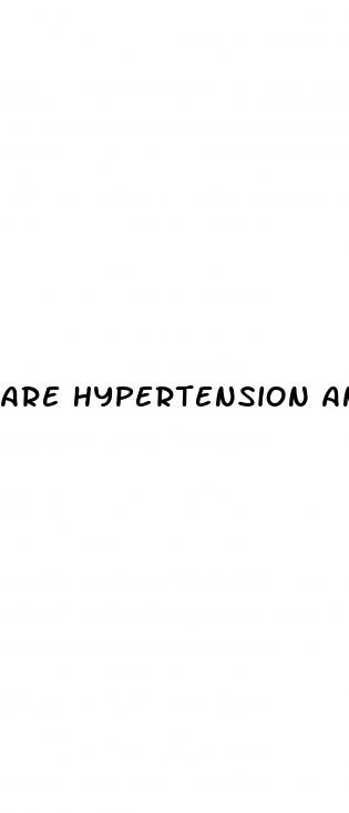 are hypertension and blood pressure the same