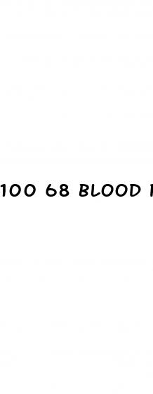 100 68 blood pressure
