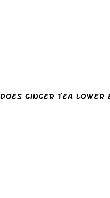 does ginger tea lower blood pressure