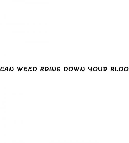 can weed bring down your blood pressure