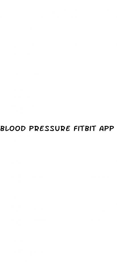 blood pressure fitbit app