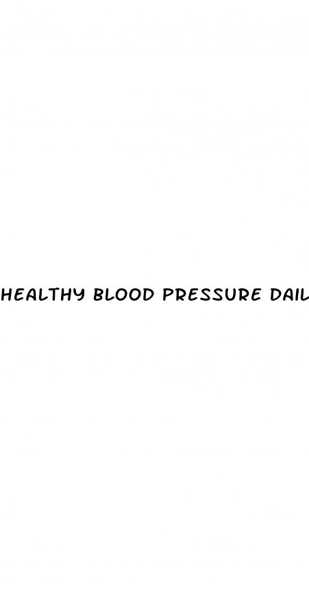 healthy blood pressure daily pattern