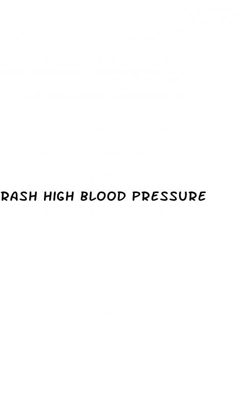 rash high blood pressure