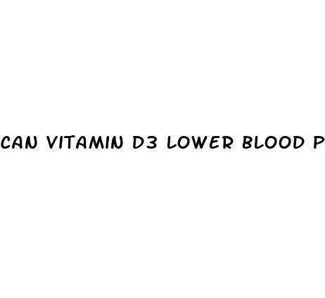 can vitamin d3 lower blood pressure
