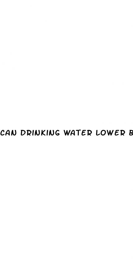 can drinking water lower blood pressure