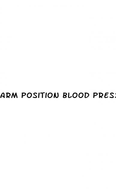 arm position blood pressure