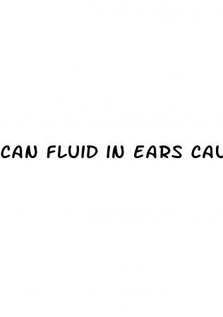 can fluid in ears cause high blood pressure
