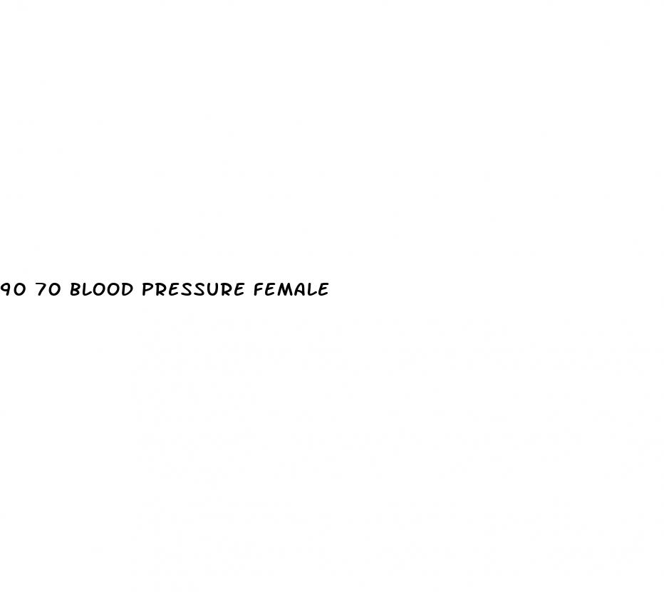 90 70 blood pressure female