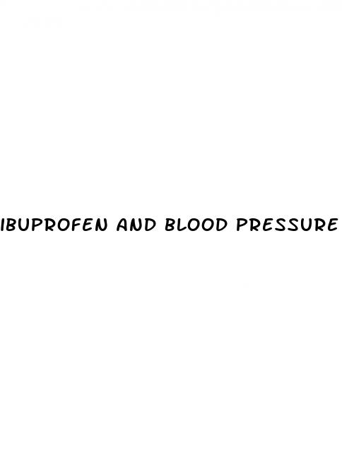ibuprofen and blood pressure medication