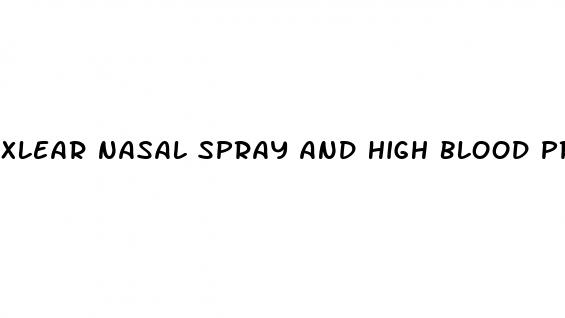 xlear nasal spray and high blood pressure