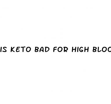 is keto bad for high blood pressure
