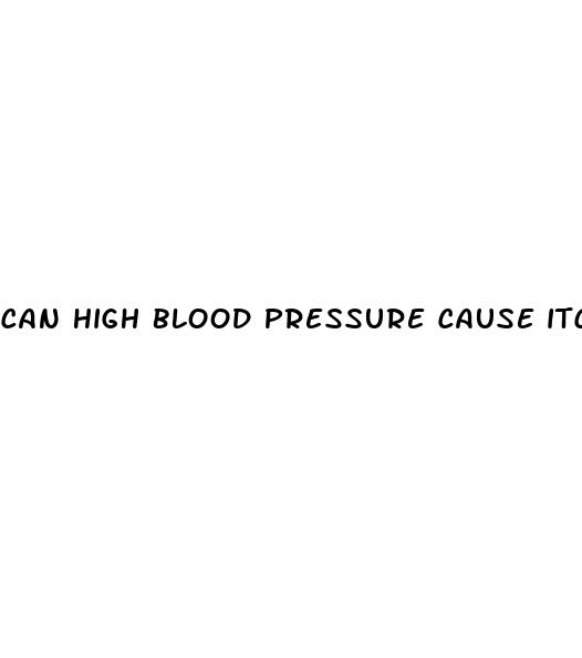 can high blood pressure cause itching