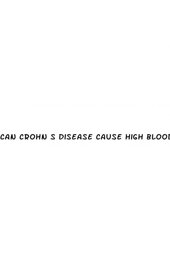 can crohn s disease cause high blood pressure
