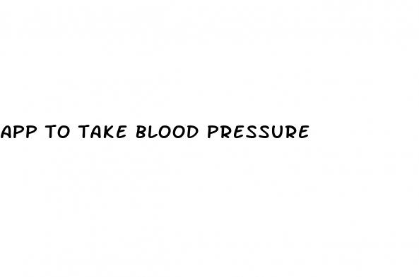 app to take blood pressure