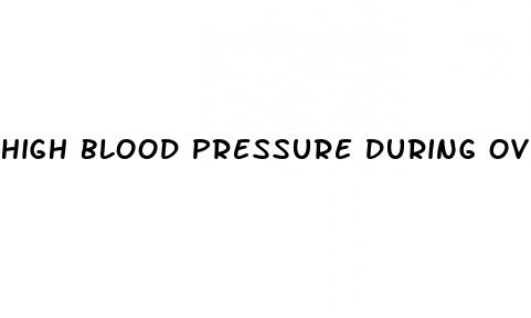 high blood pressure during ovulation