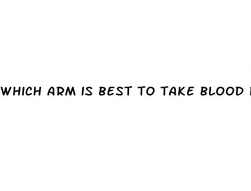 which arm is best to take blood pressure