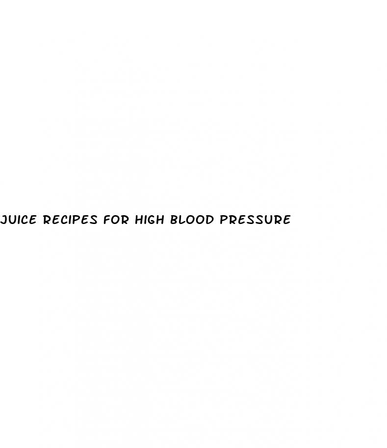 juice recipes for high blood pressure