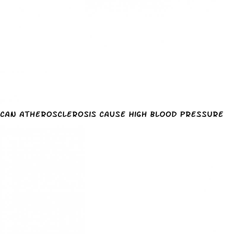 can atherosclerosis cause high blood pressure