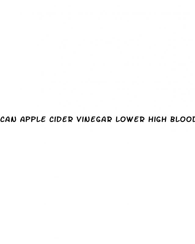 can apple cider vinegar lower high blood pressure and cholesterol