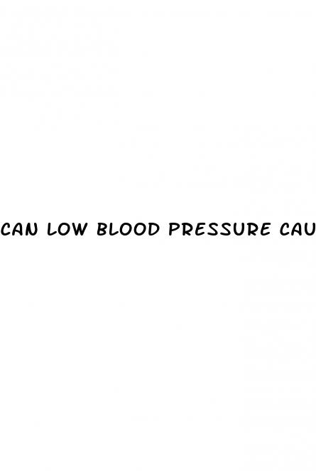 can low blood pressure cause you to pass out