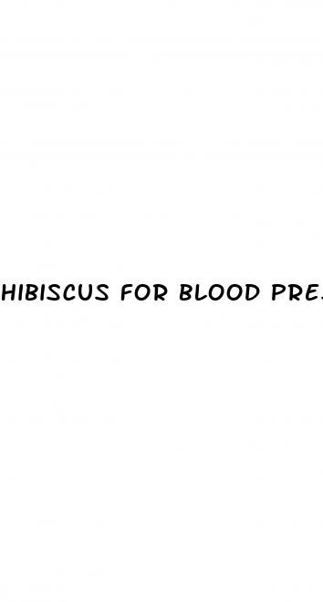 hibiscus for blood pressure