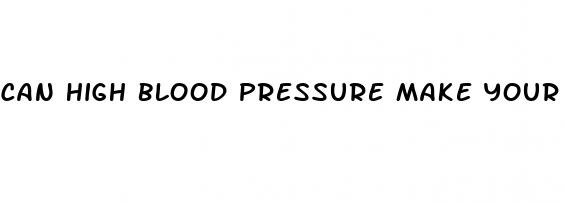can high blood pressure make your muscles ache